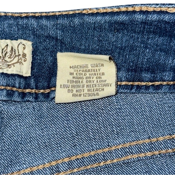 Paris Blues Y2K Bootcut Distressed Jeans Women’s Size 7 (29x29.5) Blue Low Rise - Picture 7 of 7